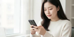 착오송금 반환지원제도 계좌이체 중 한 자리 숫자 실수로 엉뚱한 사람에게 돈을 보낸 경험한 20대 여성이 스마트폰