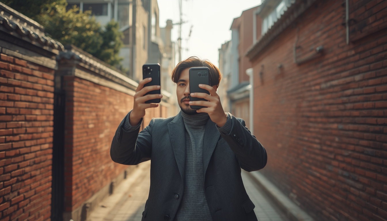갤럭시 S26 울트라 카메라 성수동에서 성능 테스트 중이다